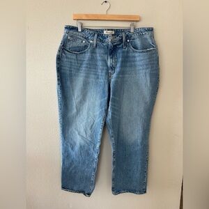 Madewell Women's Straight Leg Jeans in Light Blue Wash
